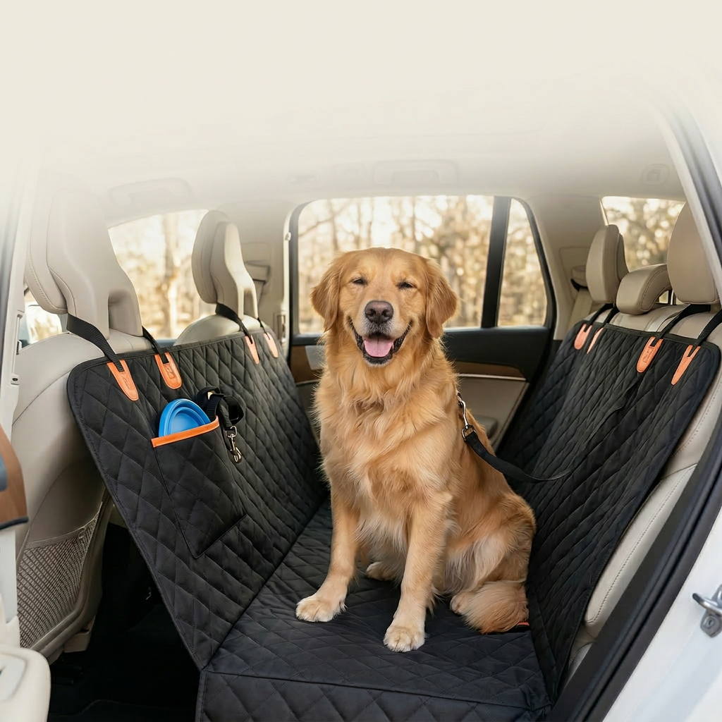 Travel Car Seat Cover for Cleaner Dog Trips