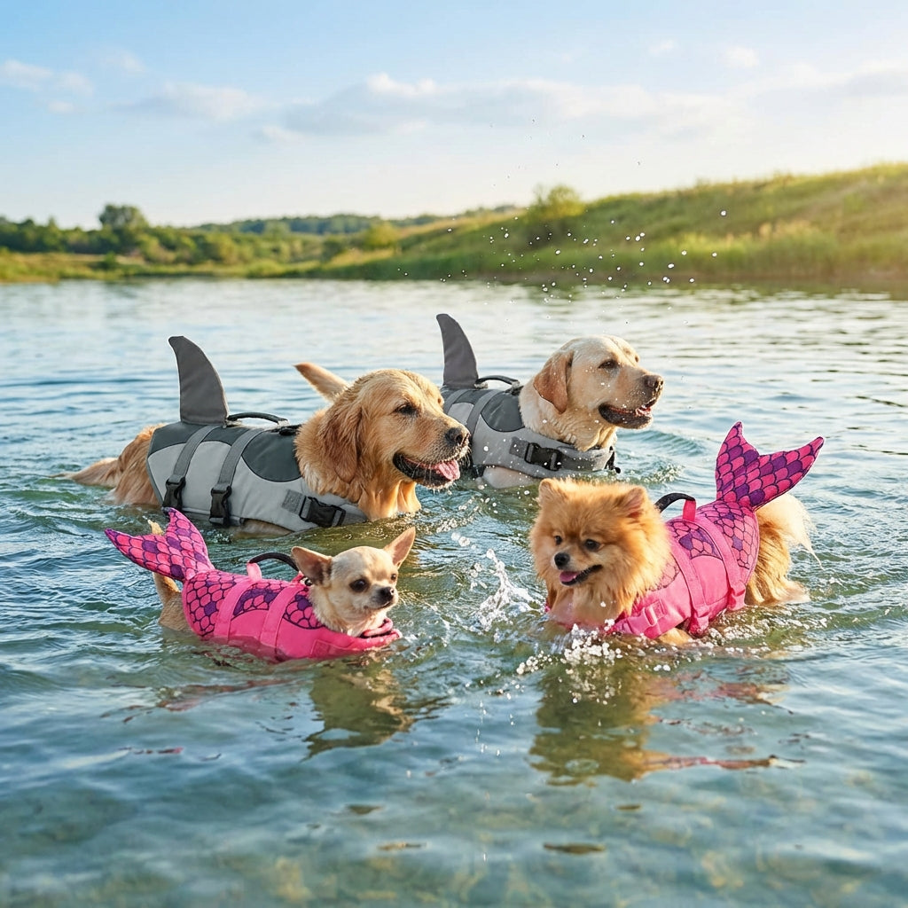 Pawzen Dog Life Jacket Vest | Safe, Comfy & Adjustable for All Dogs