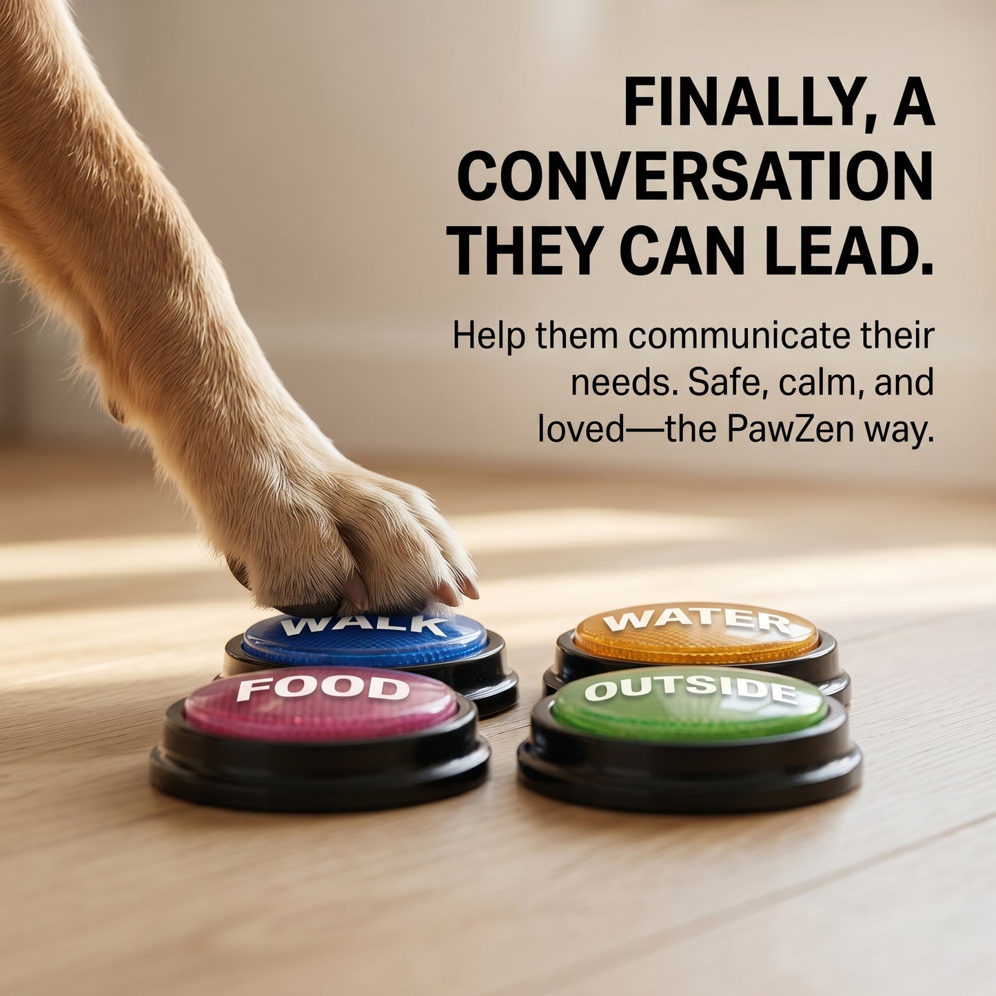 PawZen TalkButton™ — Teach Your Dog to Communicate